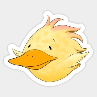 Flying golden birdy ball Sticker